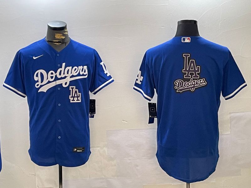 Men Los Angeles Dodgers Blank Blue Elite 2024 Nike MLB Jersey style 12168->los angeles dodgers->MLB Jersey